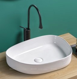 Раковина керамическая накладная BB1435, 550x400x140
