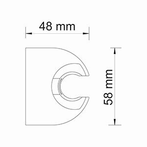 A009 Настенный держатель лейки Wasserkraft