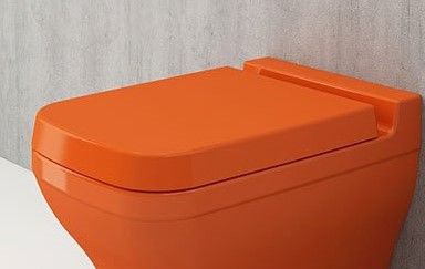 Сиденье с крышкой Taormina/Jet Flush/Parma, плавн. опускание, дюропласт, орандж, арт. A0300-012, шт