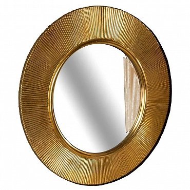 Зеркало SHINE золото d82 528-G Boheme