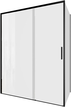 Душевой уголок Aquanet Pleasure Evo 150x80 AE65-150x80-BT профиль черный, прозрачное стекло