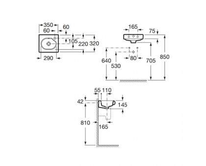 Раковина Roca Meridian Compact 327249000 35 см