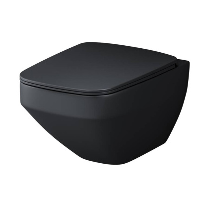 C50A1700MBSC Inspire V2.0 Унитаз подвесной FlashClean с сиденьем микролифт, черн мат