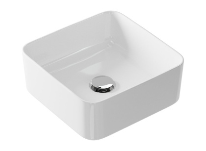 Накладная квадратная раковина CREA на столешницу размером 35 см.