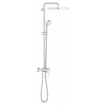 Душевая система поворотная со смесителем Grohe Tempesta Cosmopolitan 250, хром / белый (26692000)