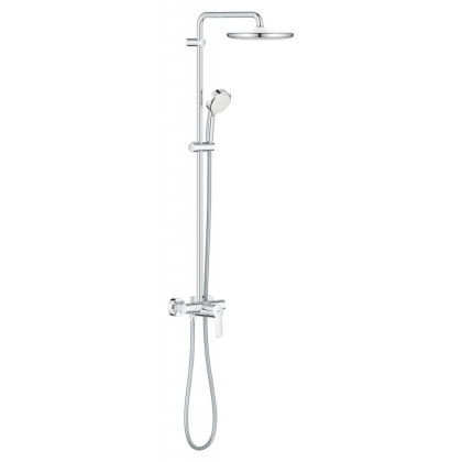 Душевая система поворотная со смесителем Grohe Tempesta Cosmopolitan 250, хром / белый (26673000)