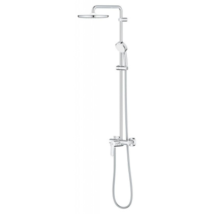 Душевая система поворотная со смесителем Grohe Tempesta Cosmopolitan 250, хром / белый (26673000)