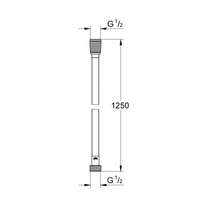 Душевой шланг GROHE Silverflex, 1250 мм, холодный рассвет (28362GL0)