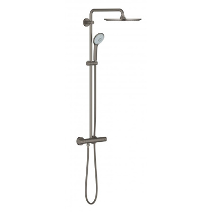 Душевая система поворотная с термостатом Grohe Euphoria 310, темный графит, матовый (26075AL0)