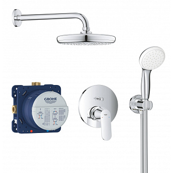Душевая система со смесителем встроенным Grohe Eurosmart Cosmopolitan, хром (25219001)
