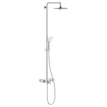 Душевая система поворотная с термостатом с изливом Grohe SmartControl хром (26510000)