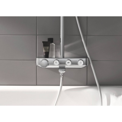 Душевая система поворотная с термостатом с изливом Grohe SmartControl хром (26510000)