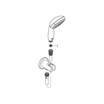 Душевой гарнитур Grohe Tempesta New 26406001 хром