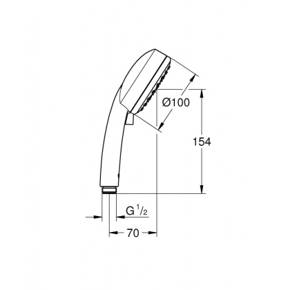 Ручной душ Grohe New Tempesta Cosmopolitan 27571002