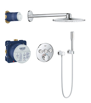 Набор для комплектации душа, GROHE Rainshower SmartActive 310, хром (34705000)