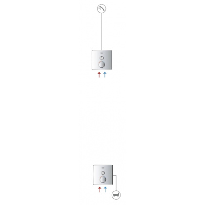 Термостат для душа Grohe Grohtherm SmartControl 29123000 хром