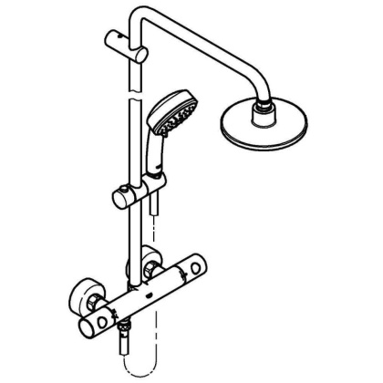 Душевая система Grohe Tempesta Cosmopolitan 27922000 хром