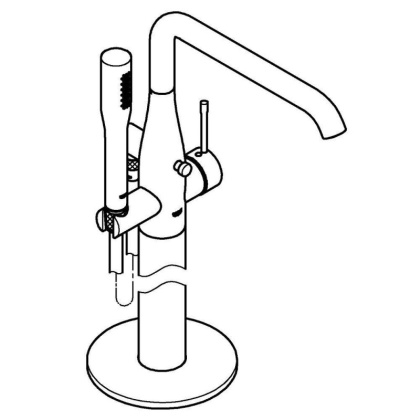 Смеситель для ванны Grohe Essence New 23491001 хром
