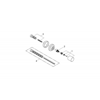 Вентиль Grohe Grohtherm 3000 Cosmopolitan 19470000 хром