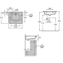 Раковина Jacob Delafon Odeon Rive Gauche EXBA112-Z-00, 60 см, шт