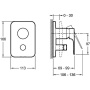 Смеситель Jacob Delafon Aleo+ для душа E98718RU-CP, шт