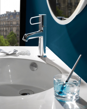 Смеситель для раковины Jacob Delafon Odeon Rive Gauche E21028-CP-CP с донным клапаном, хром, шт
