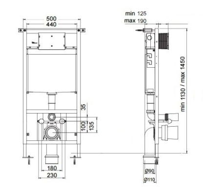 Инсталляция для унитазов Bocchi 8010-1000