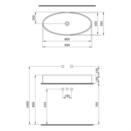 Раковина Bocchi Cortina Vessel 1014-025-0125 кофейная