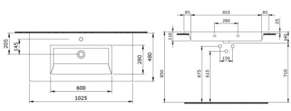 Раковина Bocchi Milano 1105-001-0126 белая