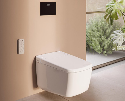 Унитаз подвесной VitrA V-CARE Prime 7231B403-6216, пульт управления