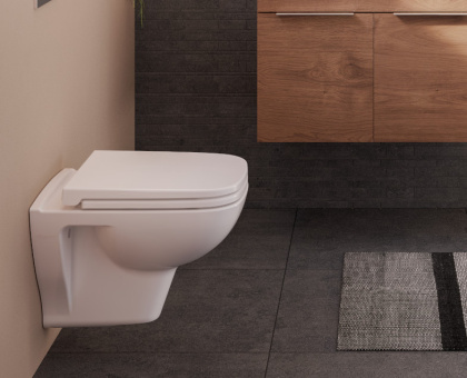 Унитаз VitrA S20 безободковый фарфор, антибактериальная глазурь 7508B003-0075