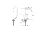 Flo S смеситель для мойки, круглый излив