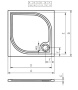 Панель для душевого поддона Riho Kolping P33 R 120x80x10 333R P33005000000000