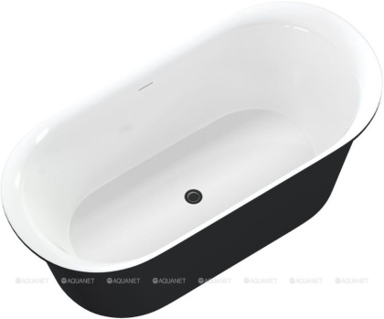 Акриловая ванна Aquanet Family Smart 170x78 88778 Gloss Finish (панель Black matte)