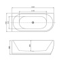 Акриловая ванна Aquanet Family Elegant A 180x80 3805N Matt Finish