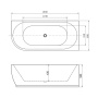 Акриловая ванна Aquanet Family Elegant B 180x80 3806N Gloss Finish