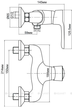 Смеситель для душа Aquanet Elements SD20067