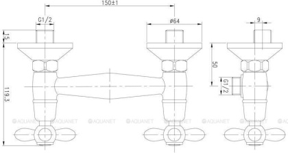 Смеситель для душа Aquanet Opera SD98907