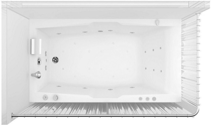 Карниз для ванны Aquanet Brize угловой 160x90 хром