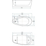 Акриловая ванна Allen Brau Priority 2 170x80 2.31002.21 белый матовый