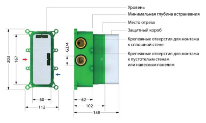 Душевая система Timo Petruma SX-5029/17SM скрытого монтажа с термостатом, золото матовое
