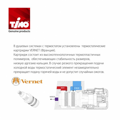 Душевая система Timo Petruma SX-5229/03SM скрытого монтажа с термостатом, черная матовая