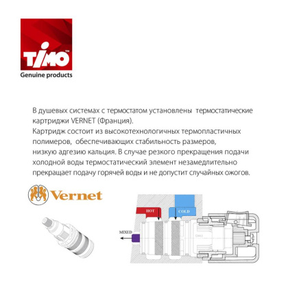 Душевая система Timo Petruma SX-5329/17SM скрытого монтажа с термостатом, золото матовое