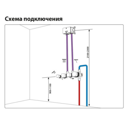 Душевая система Timo Saona SX-2329/18SM скрытого монтажа с термостатом, черное золото