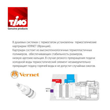 Душевая система Timo Saona SX-2359/03SM скрытого монтажа с термостатом, черная матовая