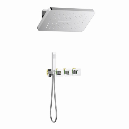 Душевая система Timo Petruma SX-5249/00SM скрытого монтажа, термостат, хром