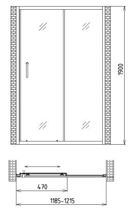Душевая дверь Gemy Victoria S30191A