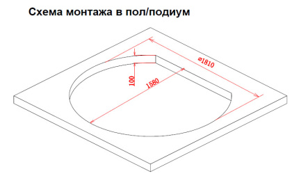 Акриловая ванна Gemy 185х162 G9053 O