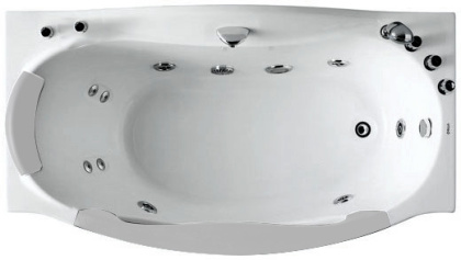 Акриловая ванна Gemy 171х92 G9072 B R