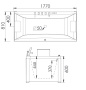 Акриловая ванна Gemy 175х80 G9076 K